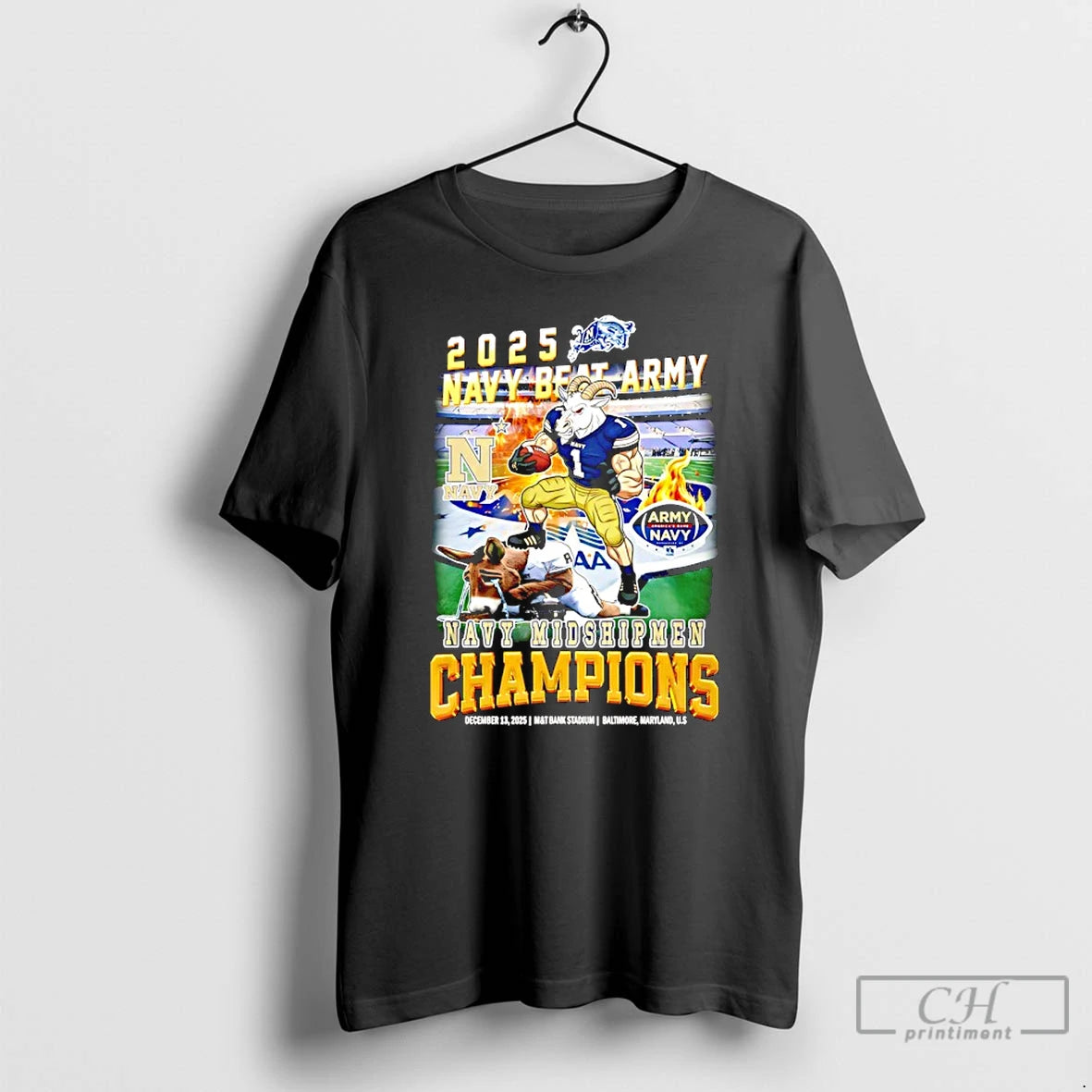 Classic Navy Midshipmen 2025 Navy Beat Army Champions Mascot T-Shirts, Hoodie, Sweatshirt | AU18TeeNovaLab.com