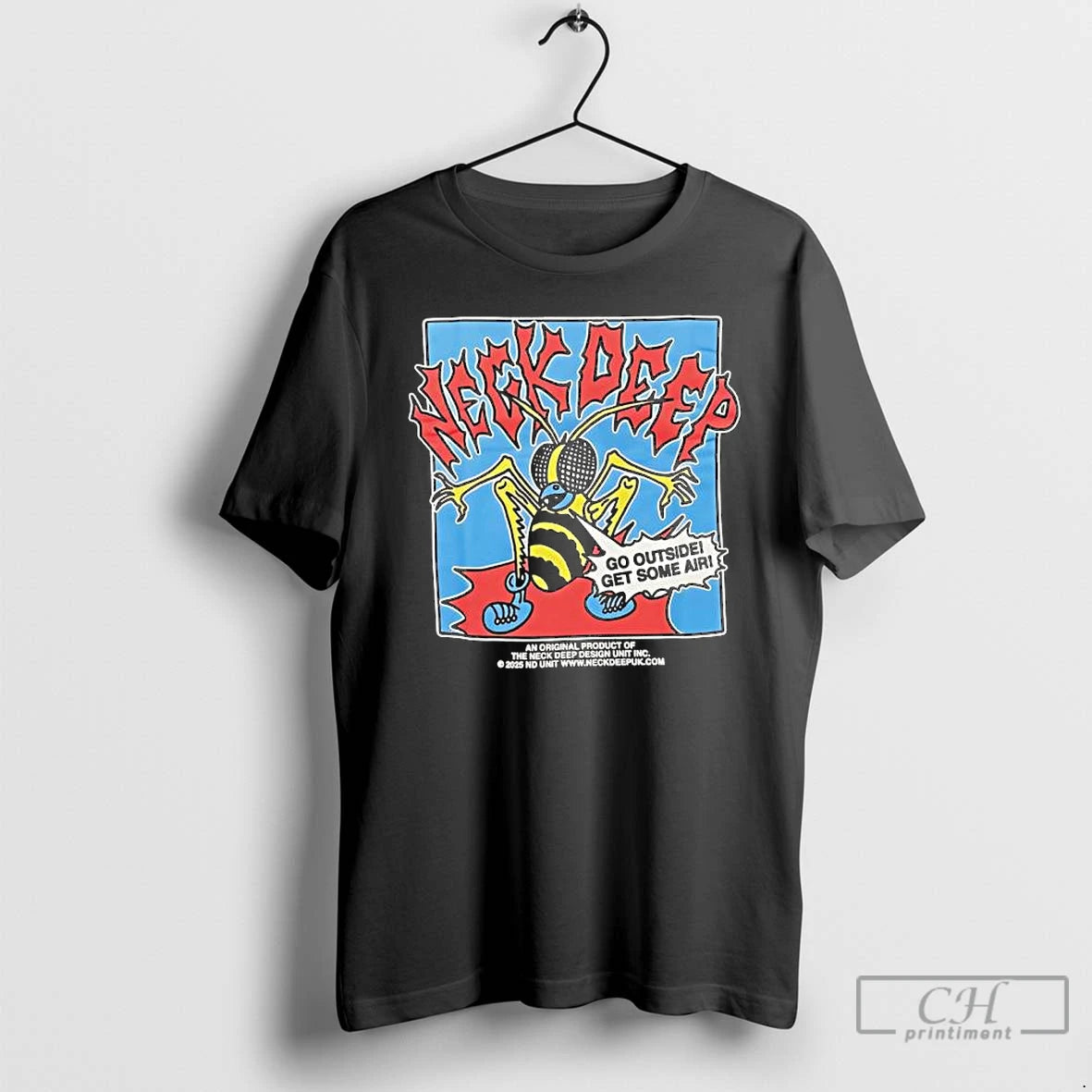 Classic Neck Deep Go Outside Get Some Air Graphic T-Shirts, Hoodie, Sweatshirt | AU18TeeNovaLab.com
