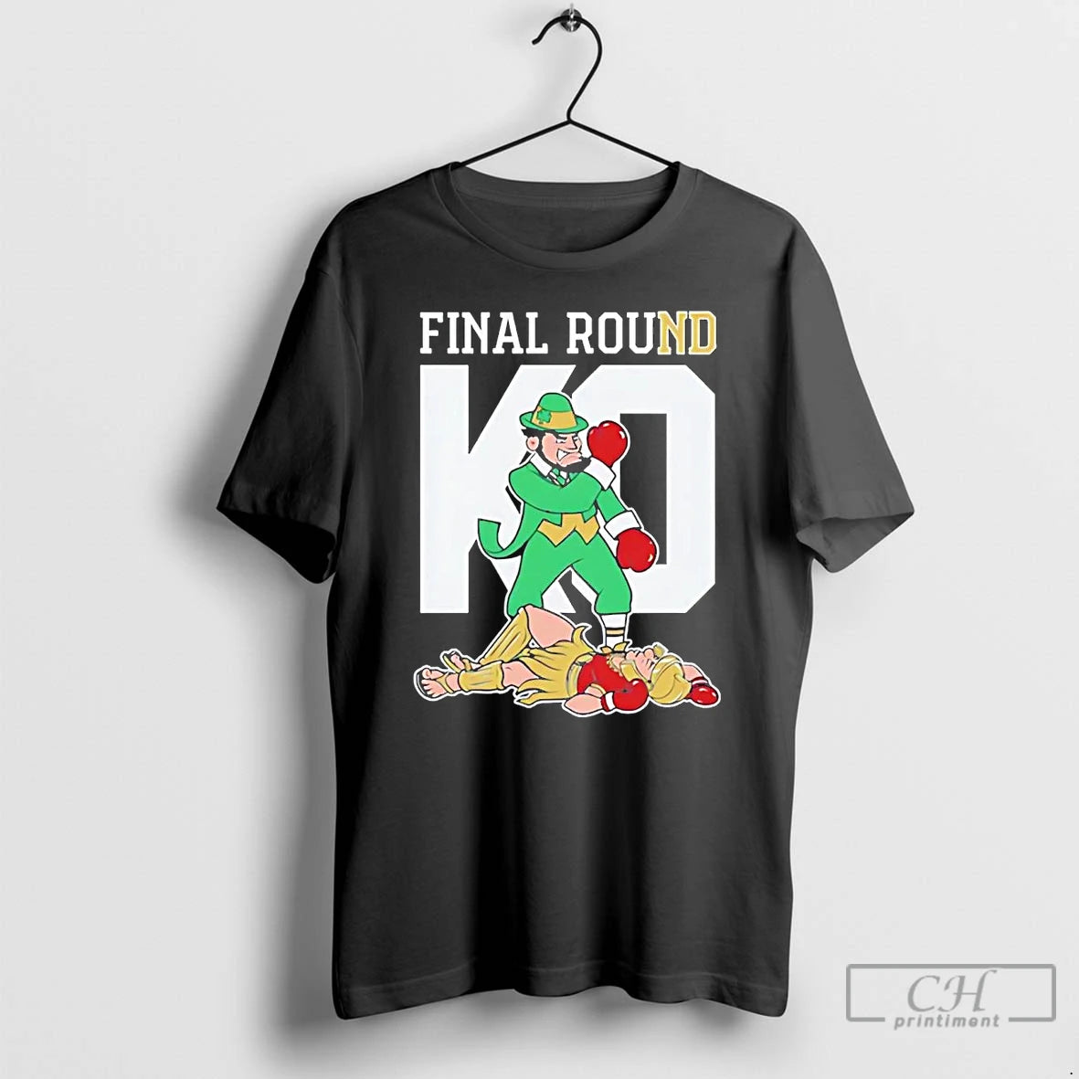 Classic Notre Dame Fighting Irish Final Round Ko Knockout T Shirts