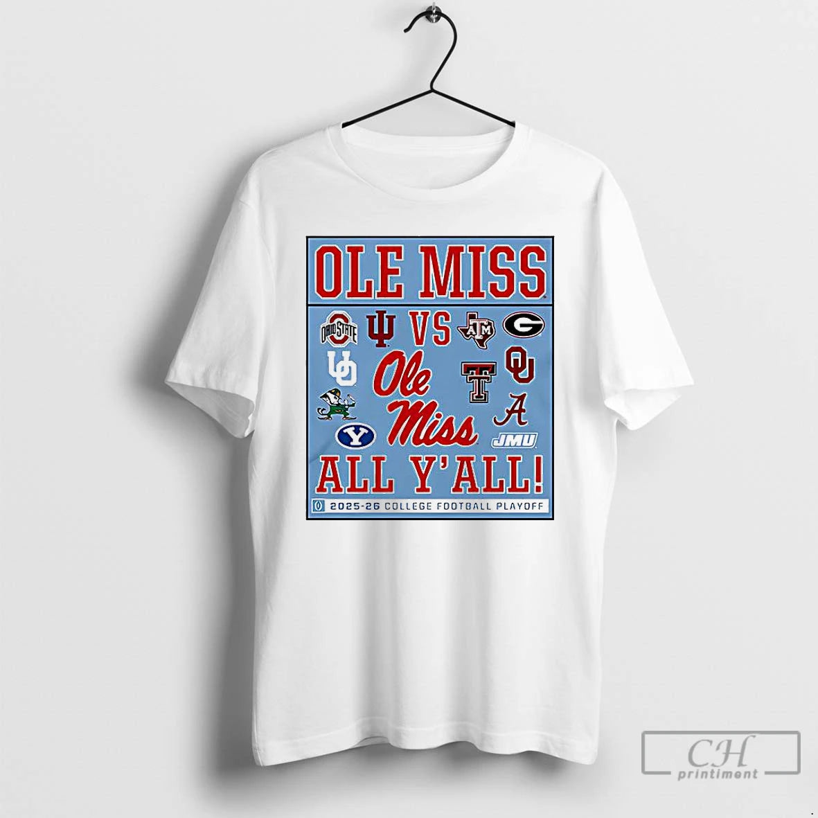 Classic Ole Miss Vs All Yall 2025 2026 Cfp Logo T-Shirts, Hoodie, Sweatshirt | AU18TeeNovaLab.com