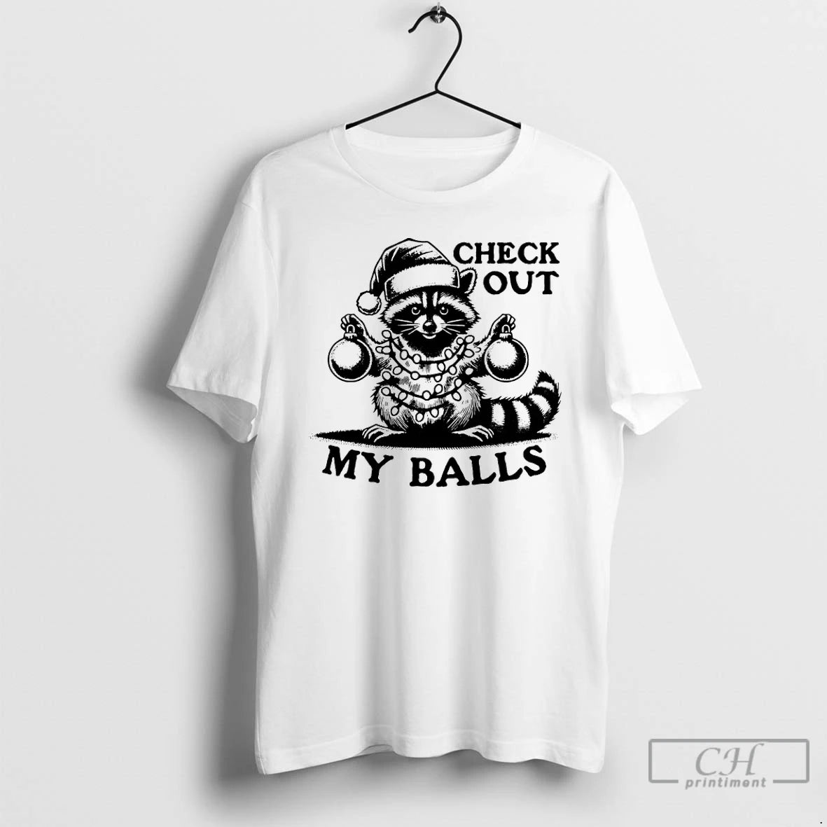 Classic Opossum Santa Check Out My Balls Christmas T-Shirts, Hoodie, Sweatshirt | AU18TeeNovaLab.com