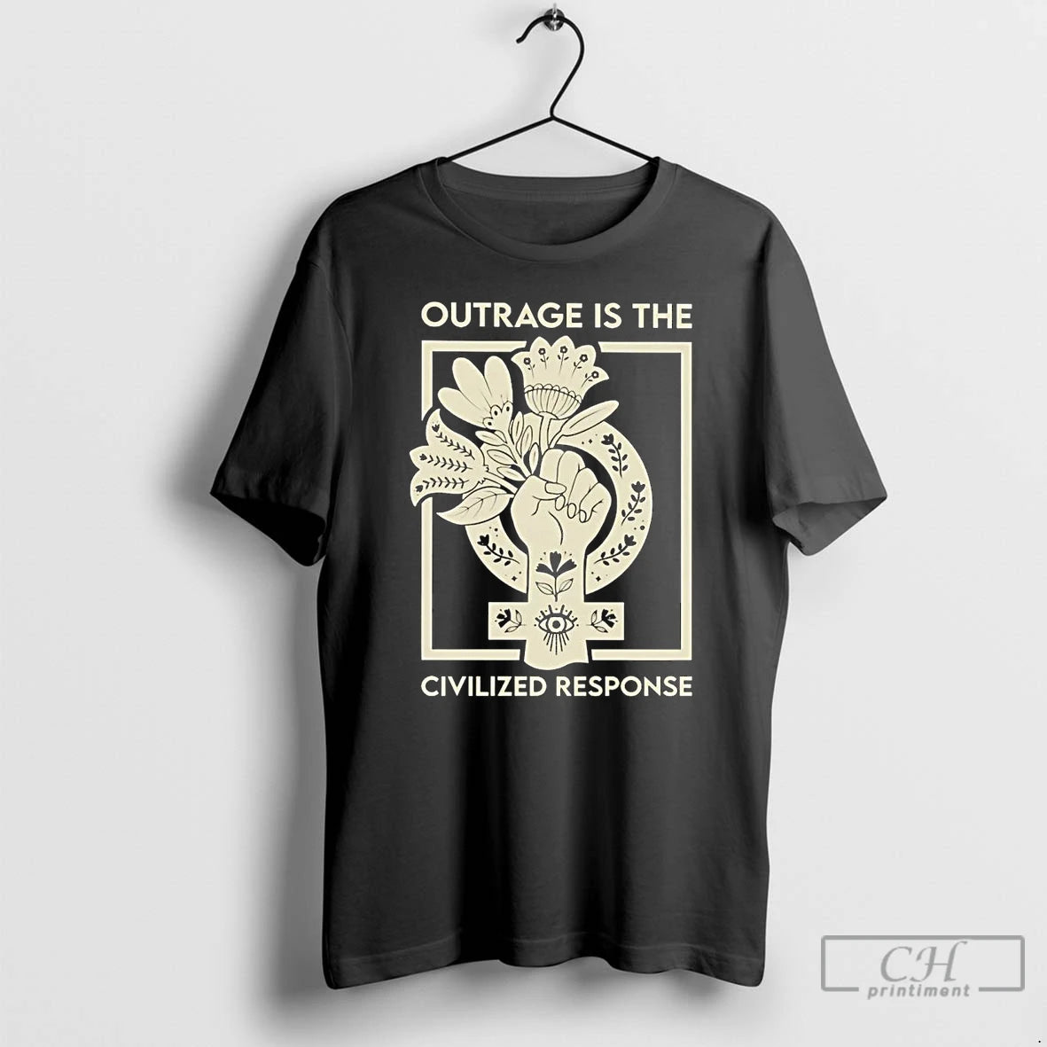 Classic Outrage Is The Civilized Response T-Shirts, Hoodie, Sweatshirt | AU18TeeNovaLab.com