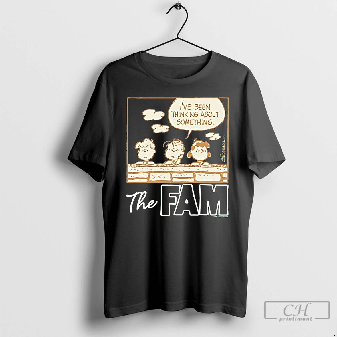 Classic Peanuts The Fam Ive Been Thinking About Something T-Shirts, Hoodie, Sweatshirt | AU18TeeNovaLab.com