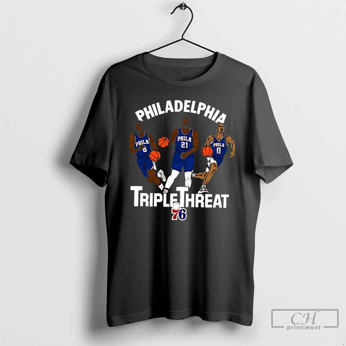 Classic Philadelphia 76ers Triple Threat Player T-Shirts, Hoodie, Sweatshirt | AU18TeeNovaLab.com