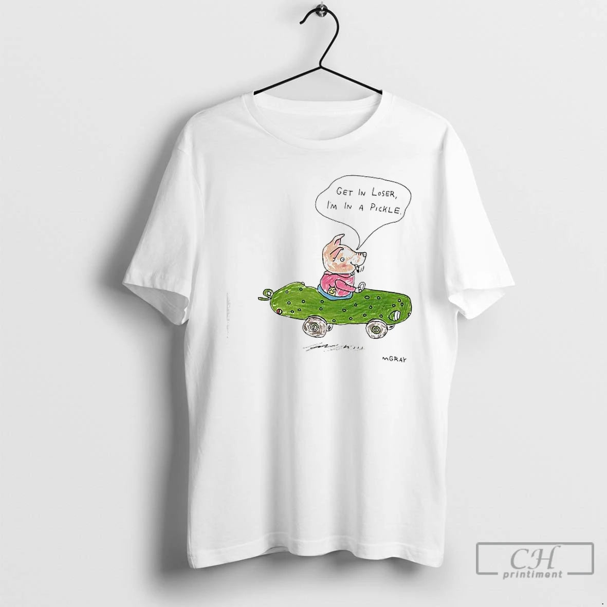 Classic Pig Pickle Car Get In Loser Im In A Pickle T-Shirts, Hoodie, Sweatshirt | AU18TeeNovaLab.com