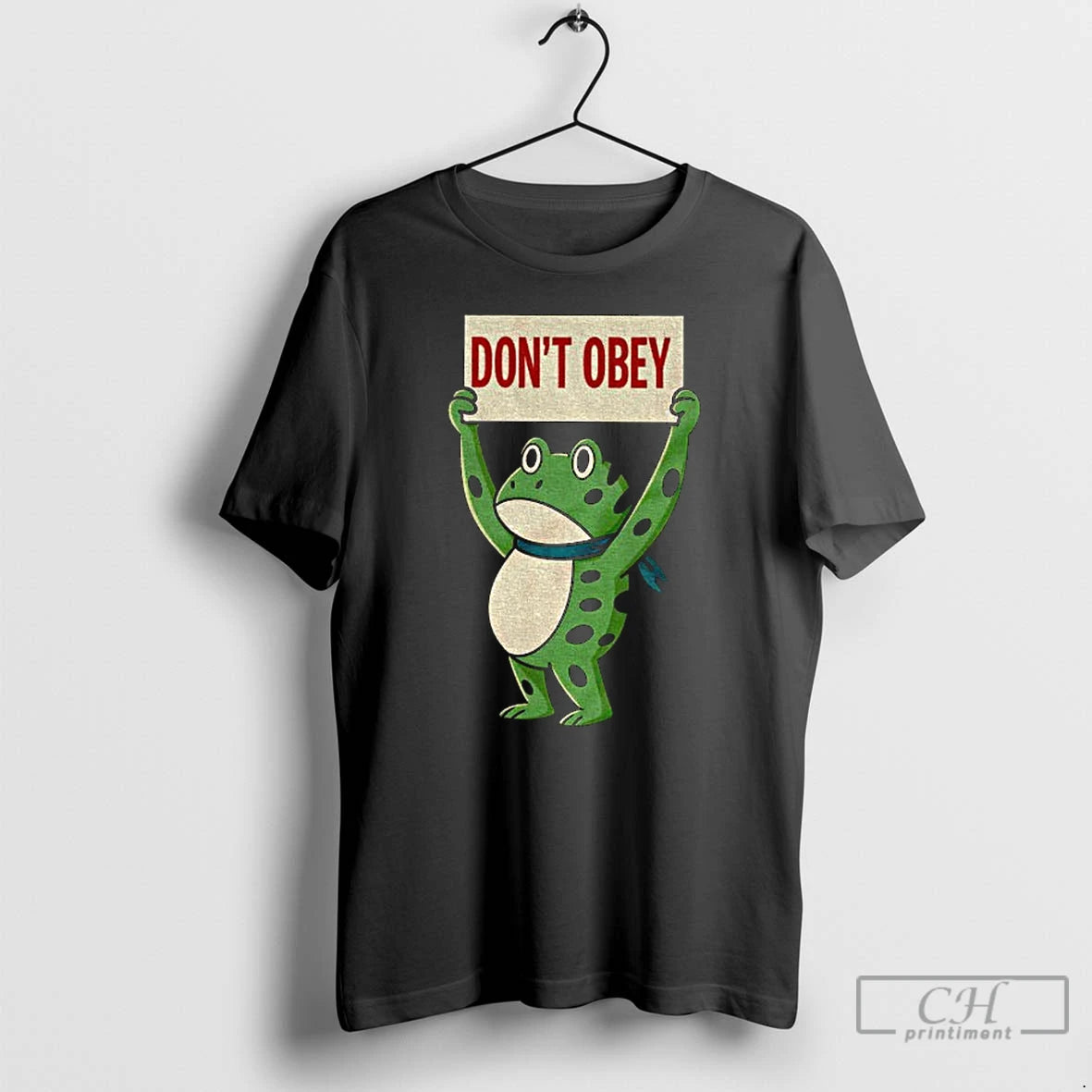 Classic Portland Frog Dont Obey Resist T Shirts