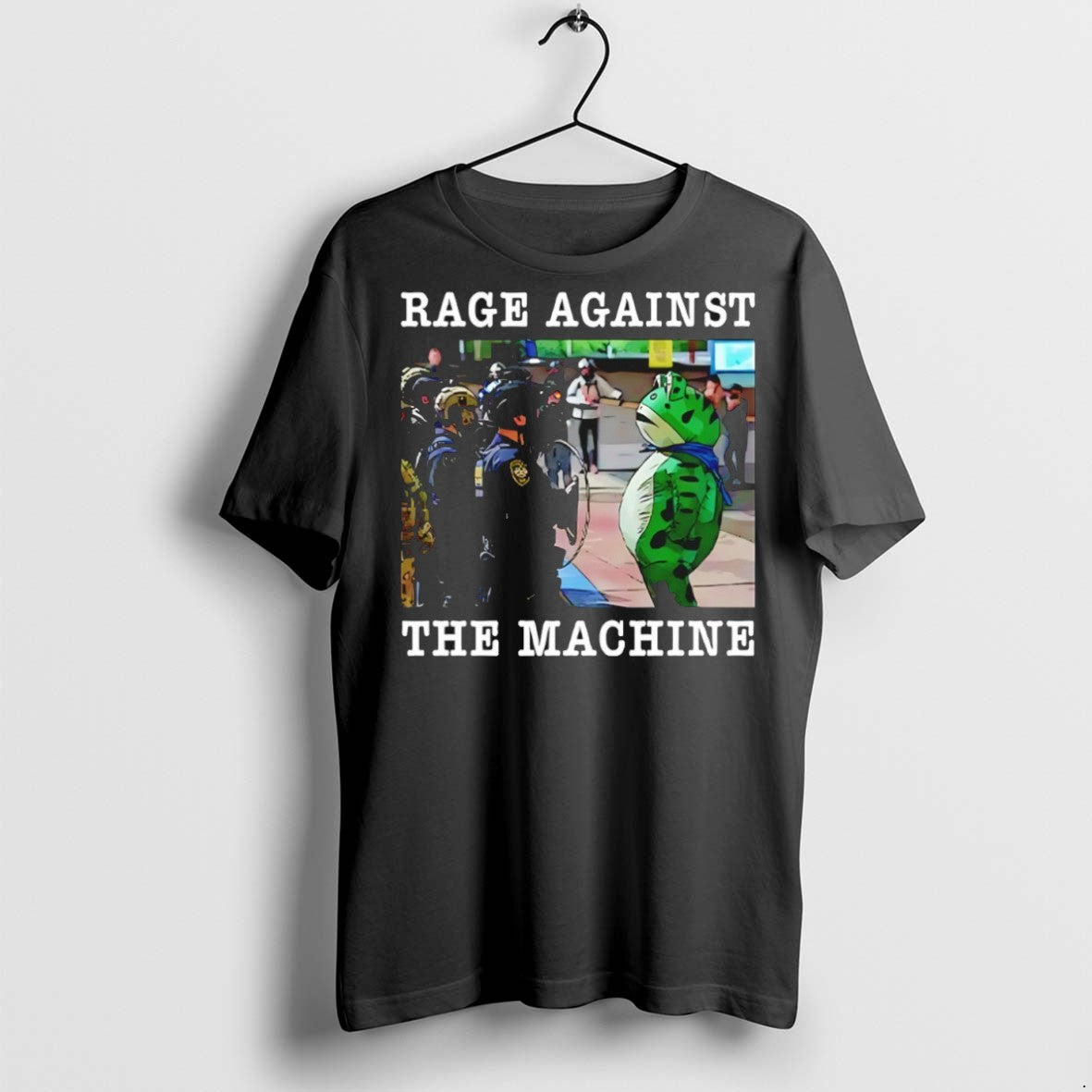 Classic Portland Frog Protest Rage Against The Machine T Shirts