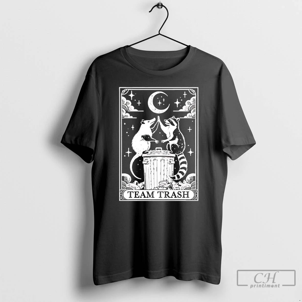 Classic Possum And Raccoon Team Trash Tarot Card T-Shirts, Hoodie, Sweatshirt | AU18TeeNovaLab.com