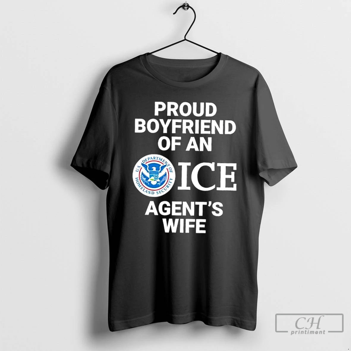 Classic Proud Boyfriend Of An Ice Agents Wife T Shirts