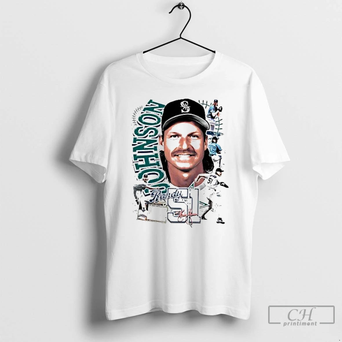 Classic Randy Johnson Picture Collage Seattle Mariners T-Shirts, Hoodie, Sweatshirt | AU18TeeNovaLab.com