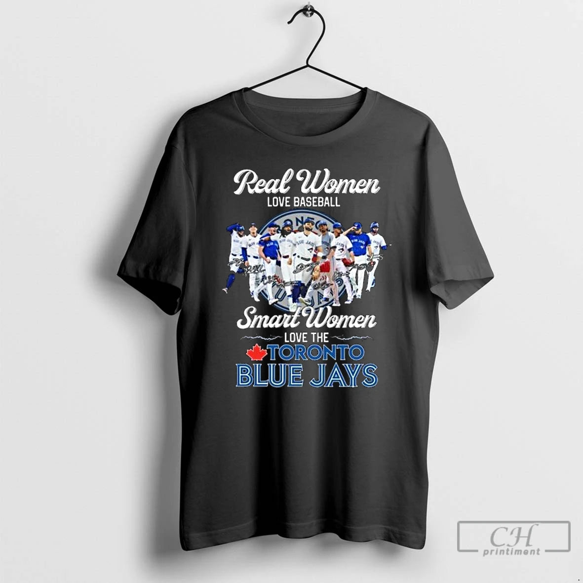 Classic Real Women Love Baseball Smart Women Love The Toronto Blue Jays Signatures 2025 Long T-Shirts, Hoodie, Sweatshirt