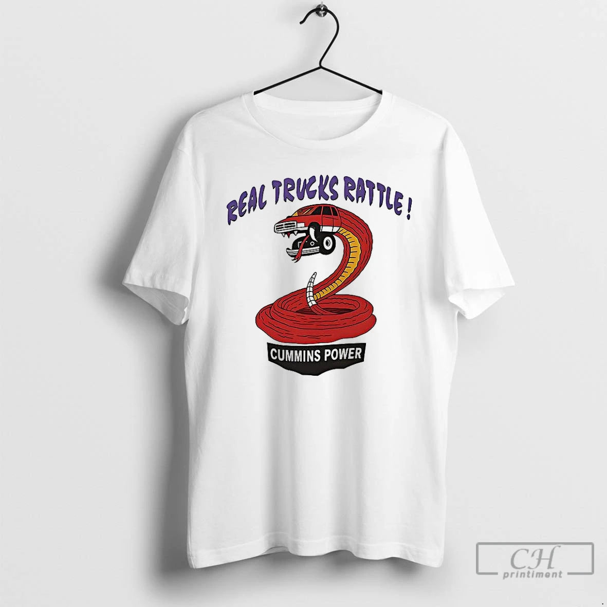Classic Real Trucks Rattle Cummins Power Rattlesnake Truck T-Shirts, Hoodie, Sweatshirt | AU18TeeNovaLab.com