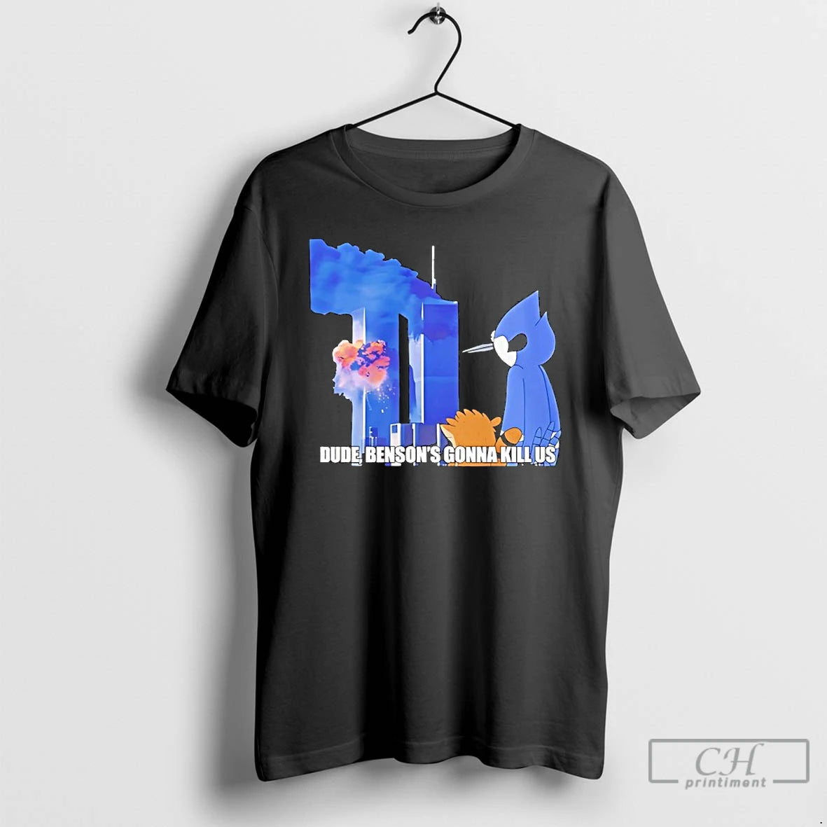 Classic Regular Show 911 Dude Bensons Gonna Kill Us T-Shirts, Hoodie, Sweatshirt | AU18TeeNovaLab.com