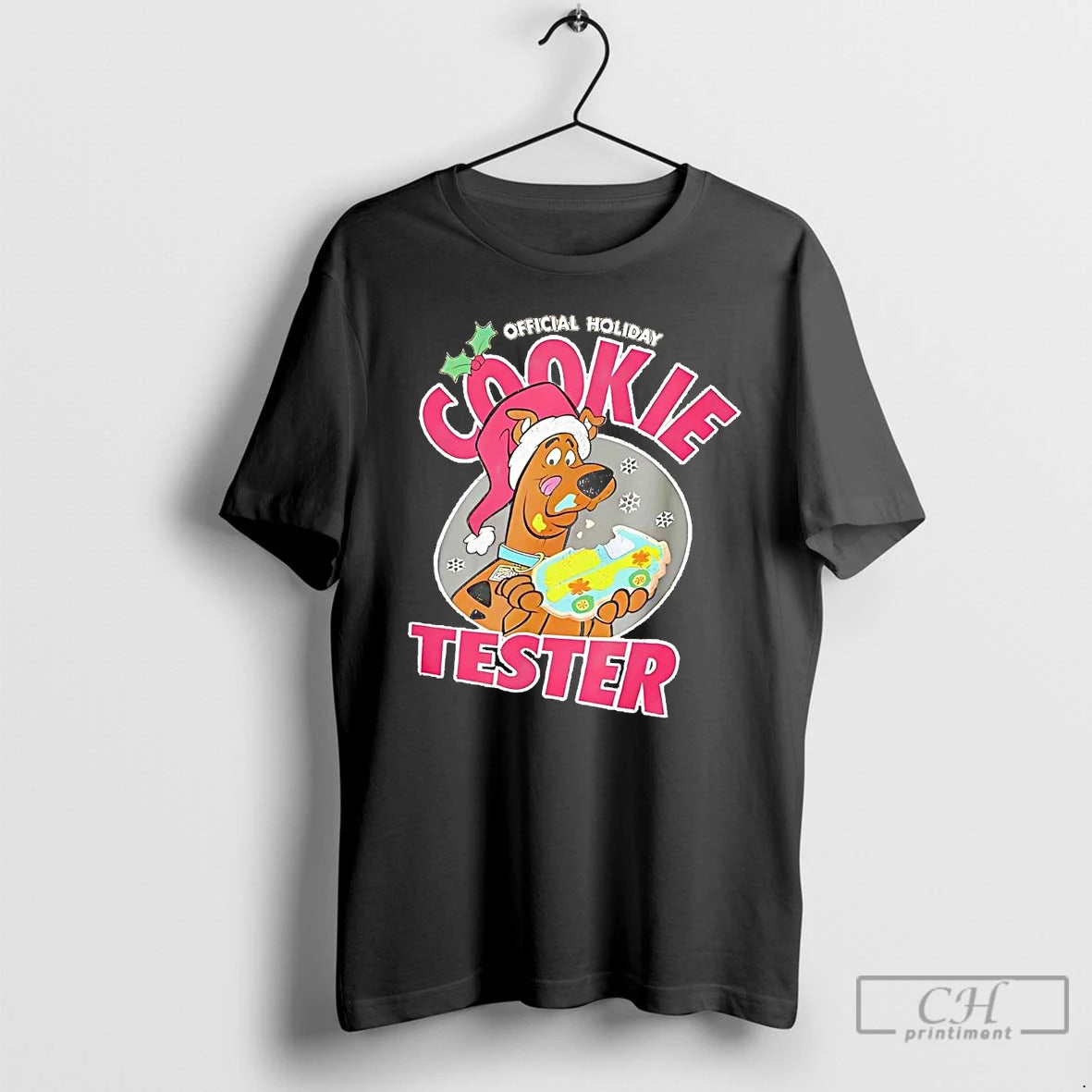 Classic Scooby Doo Holiday Cookie Tester Christmas T Shirts