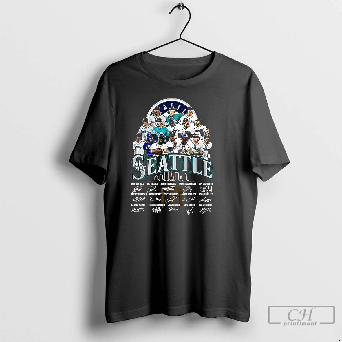 Classic Seattle Mariners Mlb Al West Division Teams Champions Signature 2025 T Shirts