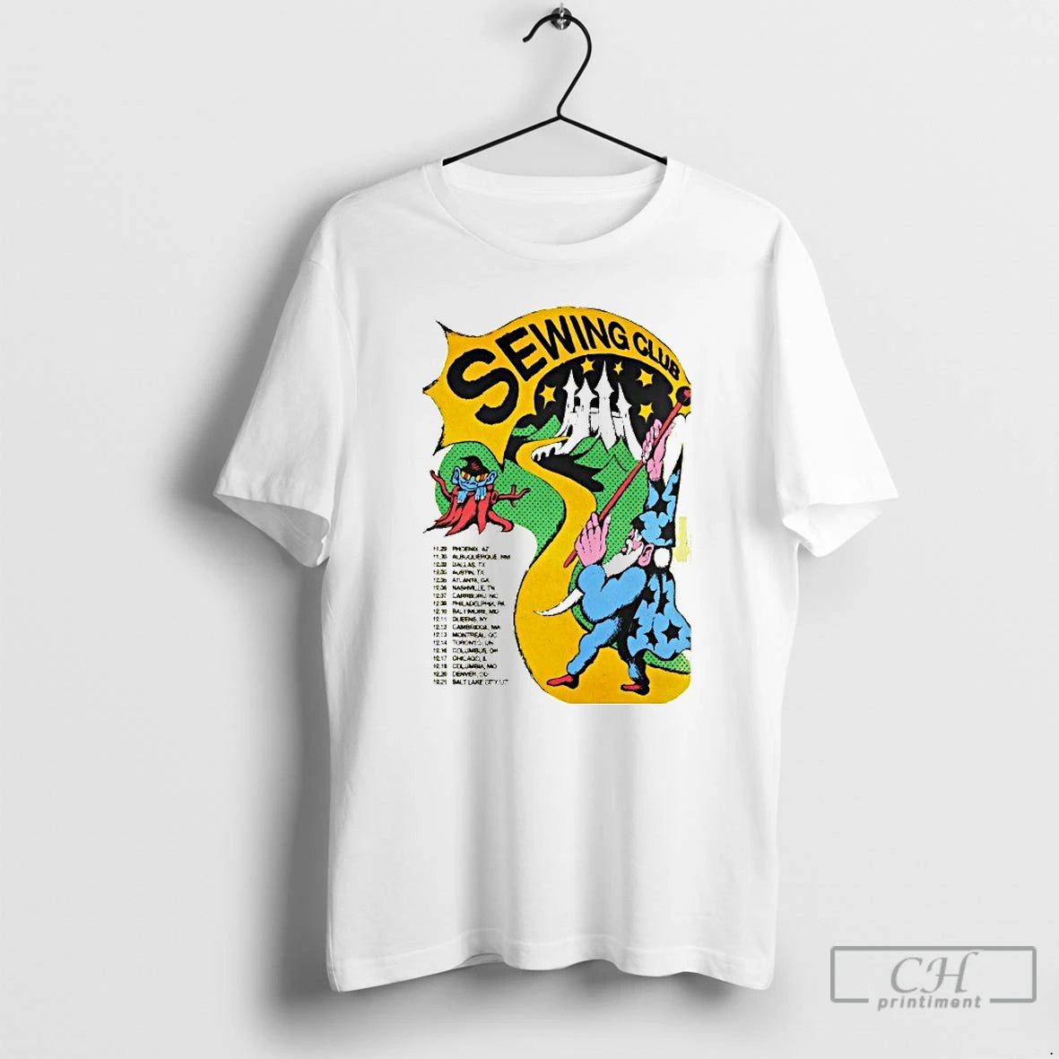 Classic Sewing Club 2025 America Tour Dates T-Shirts, Hoodie, Sweatshirt | AU18TeeNovaLab.com