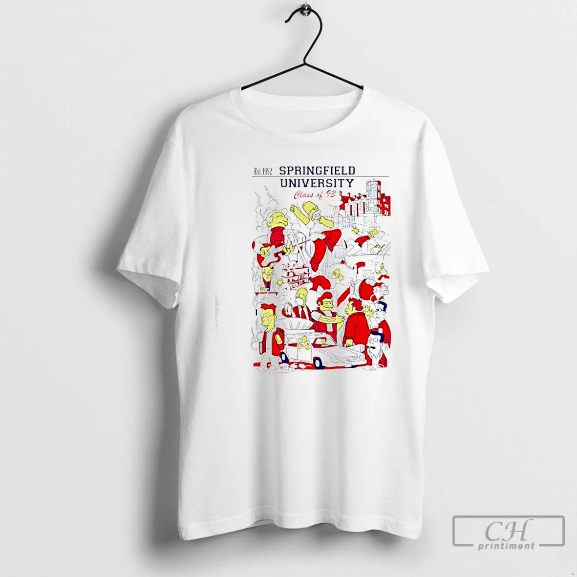 Classic Simpsons And Bananajims Est 1952 Springfield University Class Of 93 T-Shirts, Hoodie, Sweatshirt | AU18TeeNovaLab.com