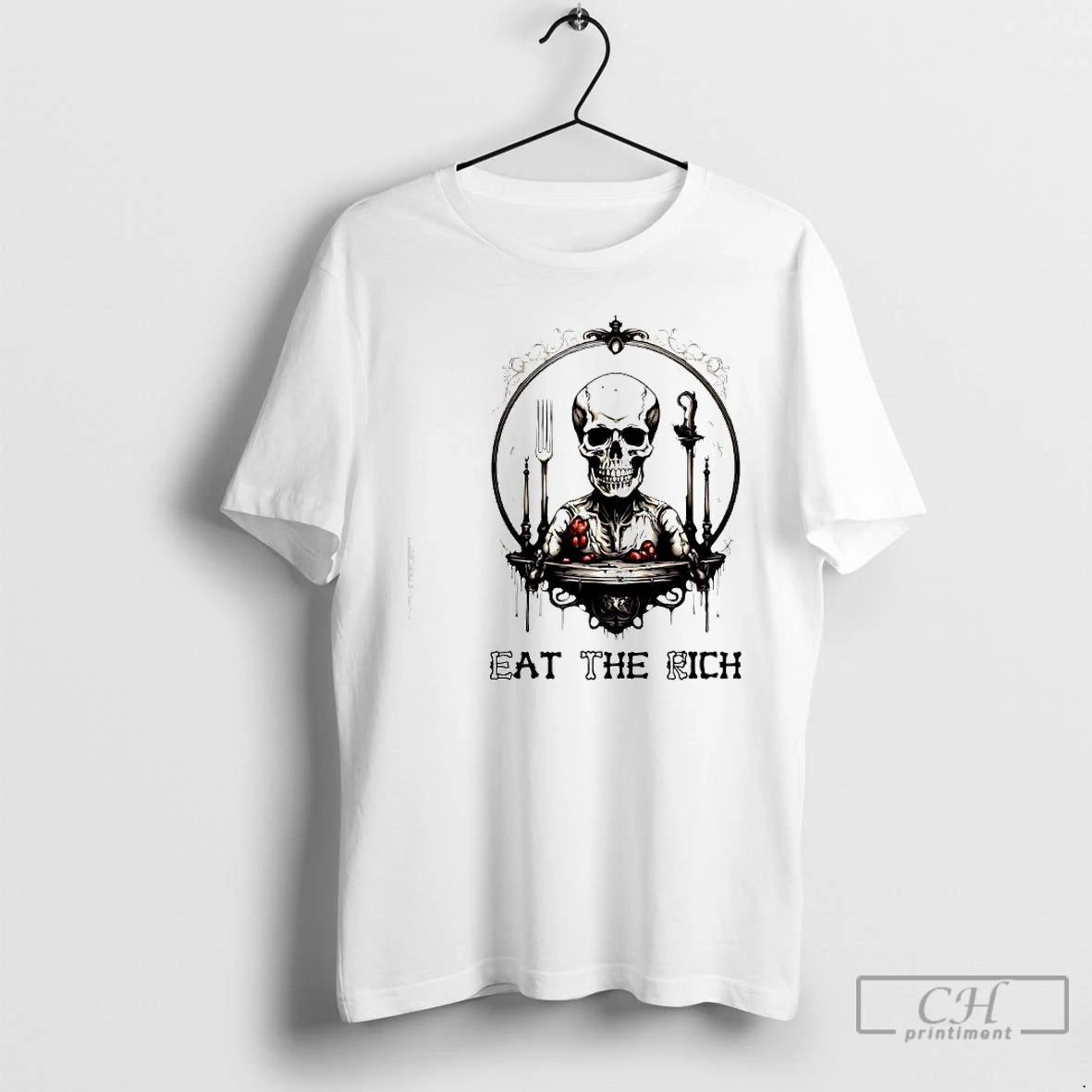 Classic Skeleton Eat The Rich Graphic T-Shirts, Hoodie, Sweatshirt | AU18TeeNovaLab.com