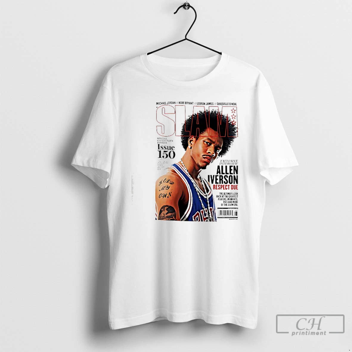 Classic Slam Philadelphia 76ers Allen Iverson Respect Due Issue 150 T-Shirts, Hoodie, Sweatshirt | AU18TeeNovaLab.com