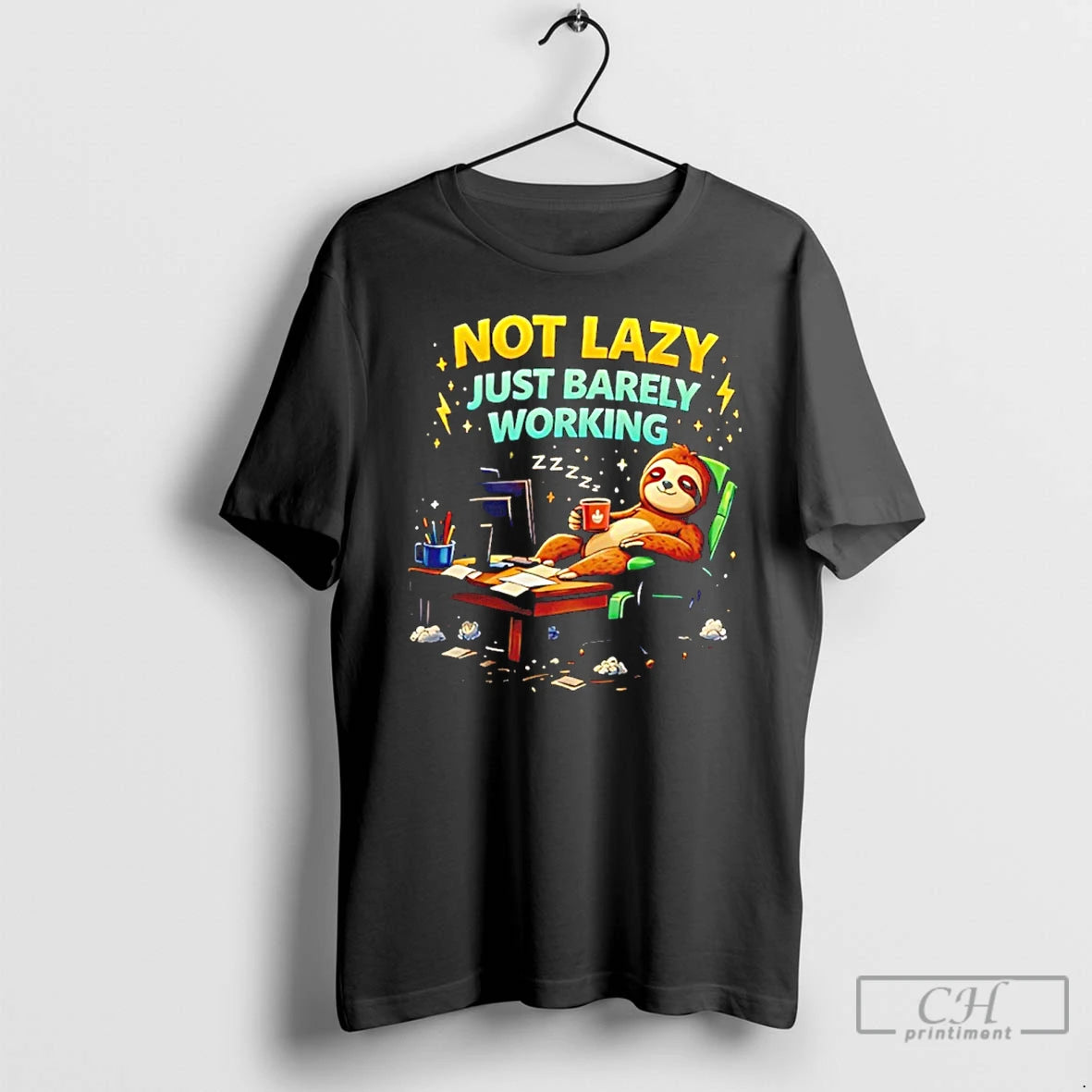 Classic Sloth Not Lazy Just Barely Working T-Shirts, Hoodie, Sweatshirt | AU18TeeNovaLab.com