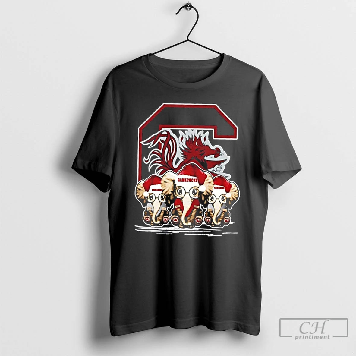 Classic South Carolina Gamecocks X Elephants Santa Hat Merry Christmas T-Shirts, Hoodie, Sweatshirt | AU18TeeNovaLab.com