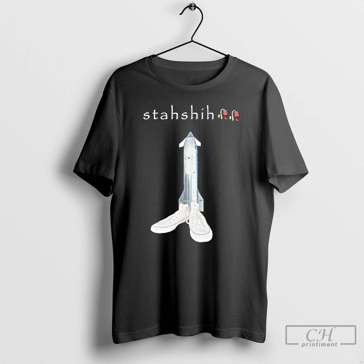Classic Stahshih Rocket Ship X Converse T Shirts