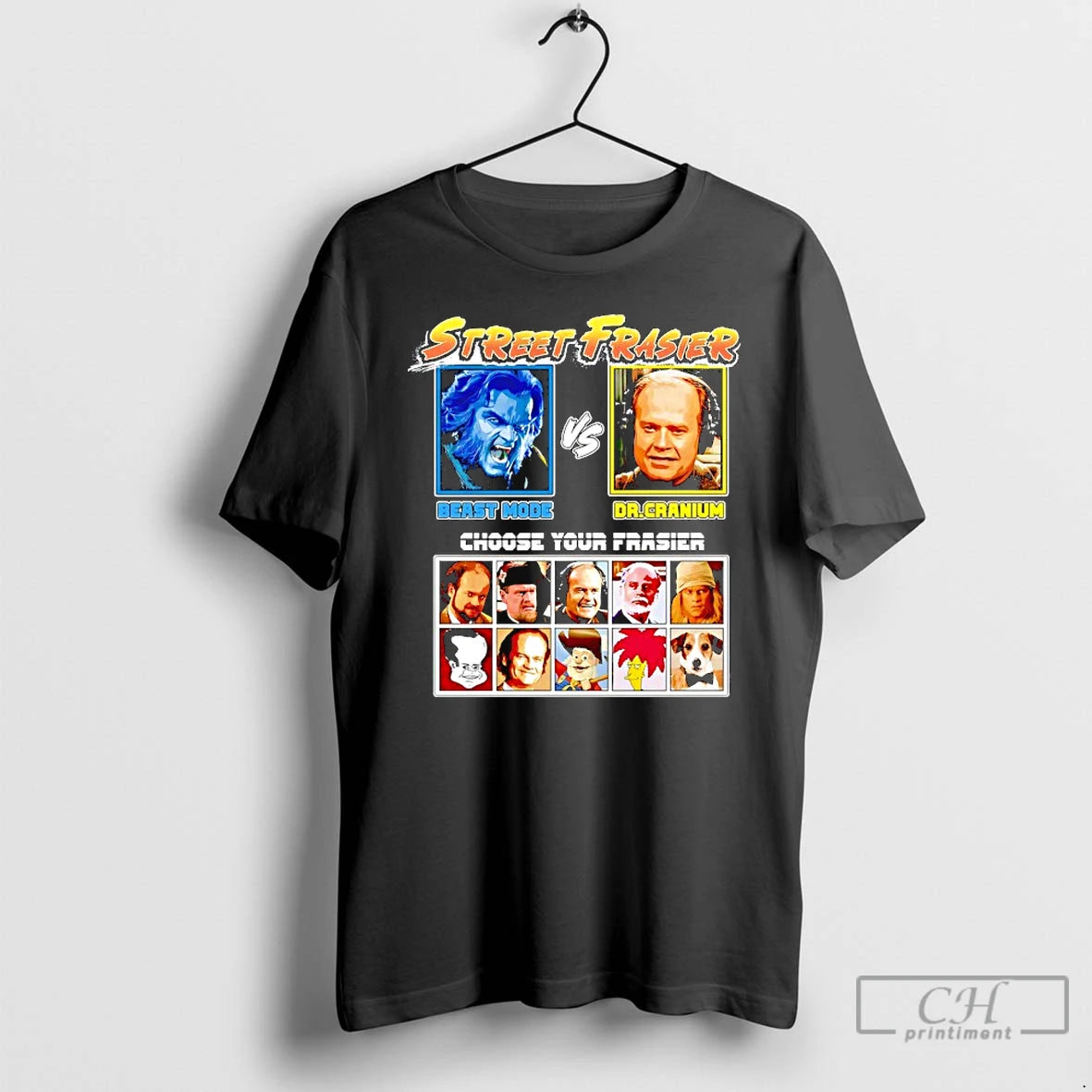Classic Street Frasier Beast Mode Vs Dr Cranium Choose Your Frasier T Shirts