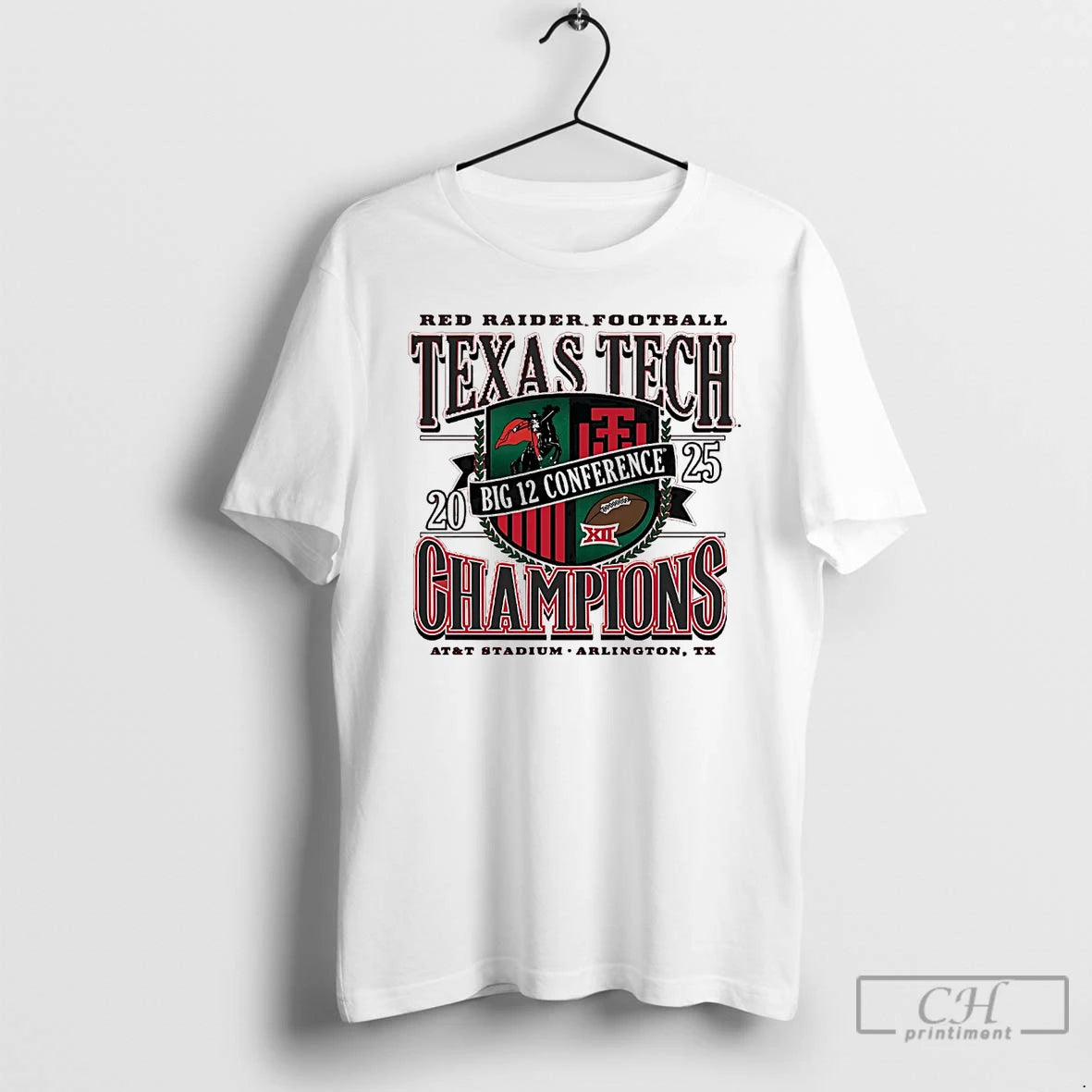 Classic Texas Tech Red Raiders 2025 Big 12 Conference Champions Att Stadium T Shirts Sweater Hoodie, Sweatshirt