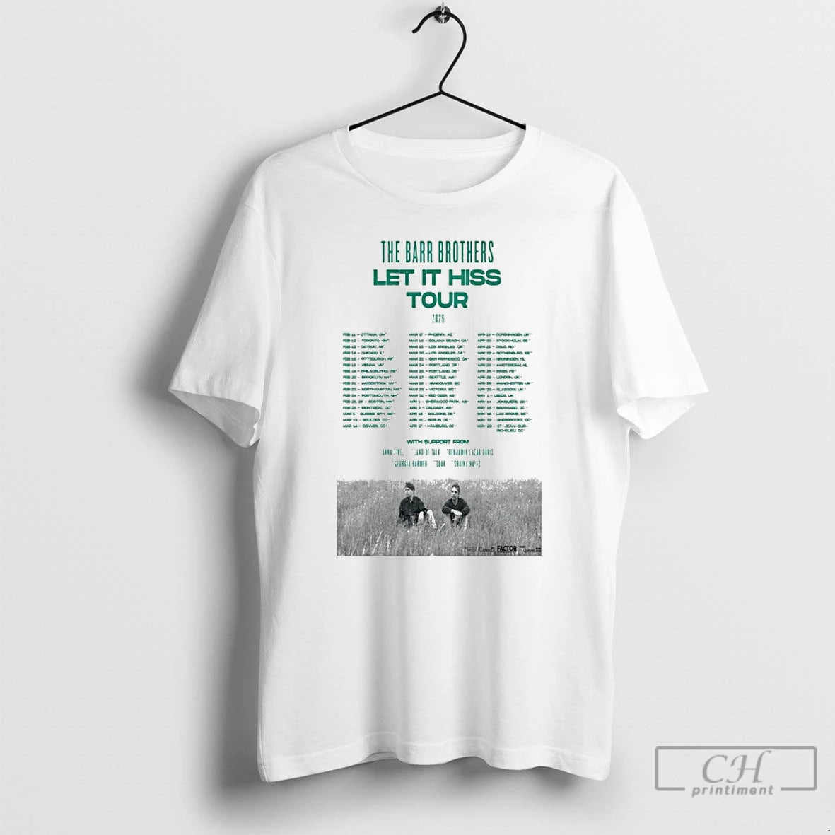 Classic The Barr Brothers Let It Hiss Tour 2026 Dates T-Shirts, Hoodie, Sweatshirt | AU18TeeNovaLab.com