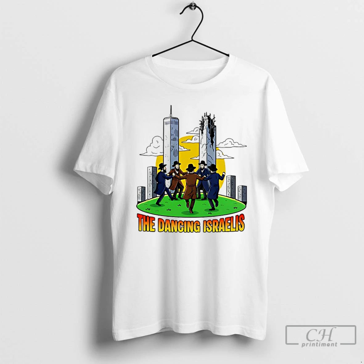 Classic The Dancing Israelis Jews City Skyline T-Shirts, Hoodie, Sweatshirt | AU18TeeNovaLab.com