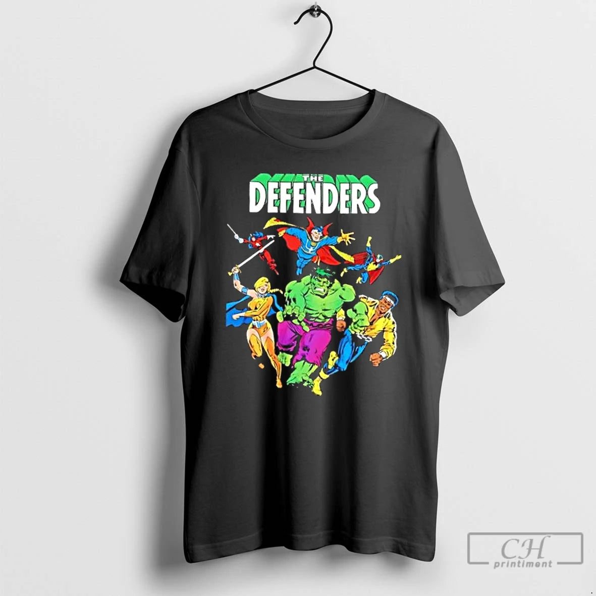 Classic The Defenders Superheroes Cartoon T Shirts