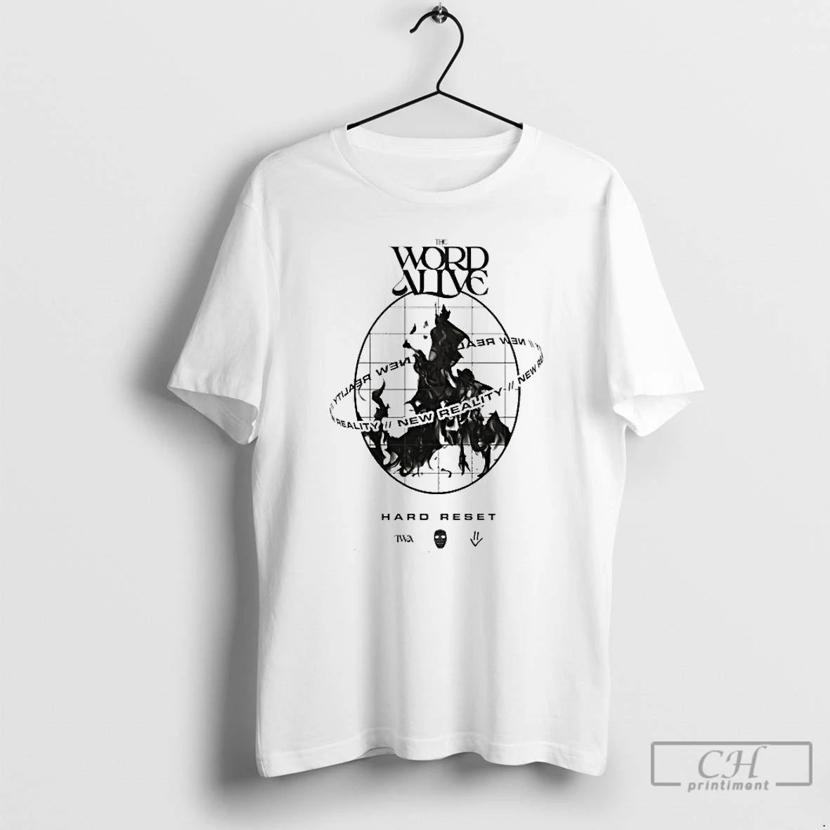 Classic The Word Alive New Reality Hard Reset T-Shirts, Hoodie, Sweatshirt | AU18TeeNovaLab.com