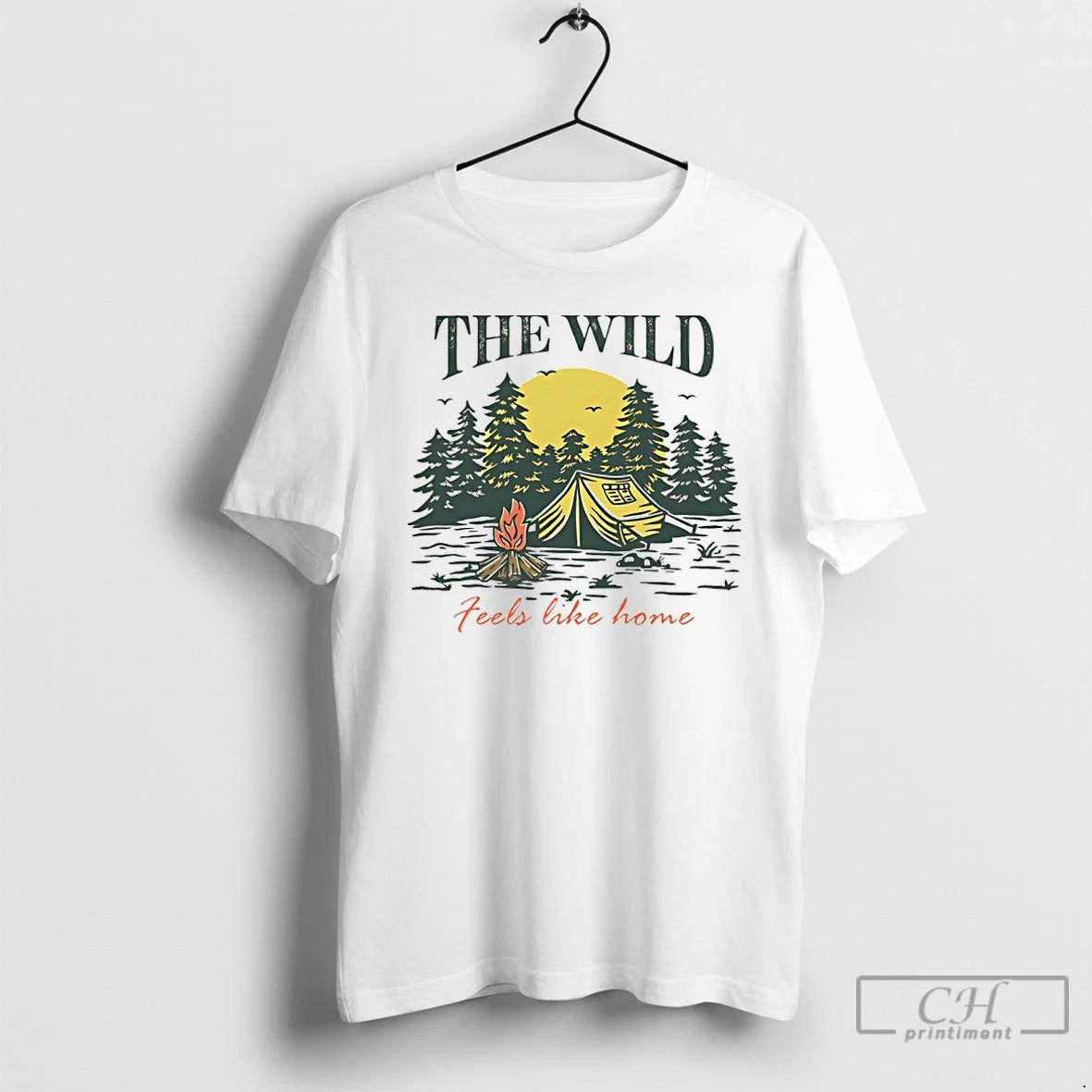 Classic The Wild Feels Like Home Vintage T-Shirts, Hoodie, Sweatshirt | AU18TeeNovaLab.com
