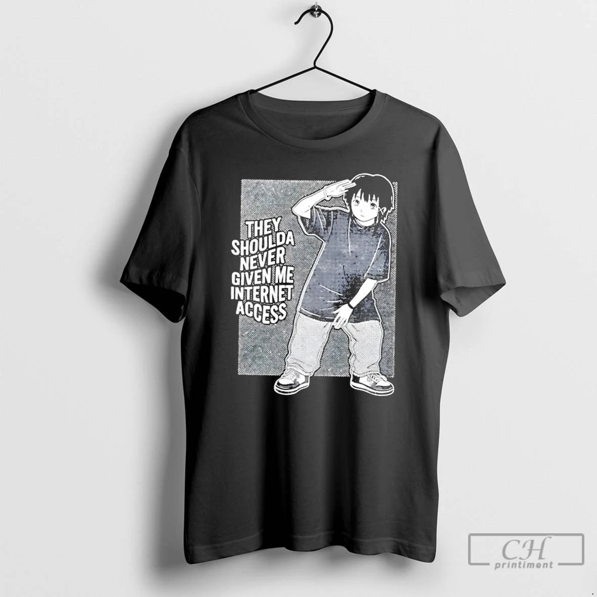 Classic They Shoulda Never Given Me Internet Access Anime T-Shirts, Hoodie, Sweatshirt | AU18TeeNovaLab.com