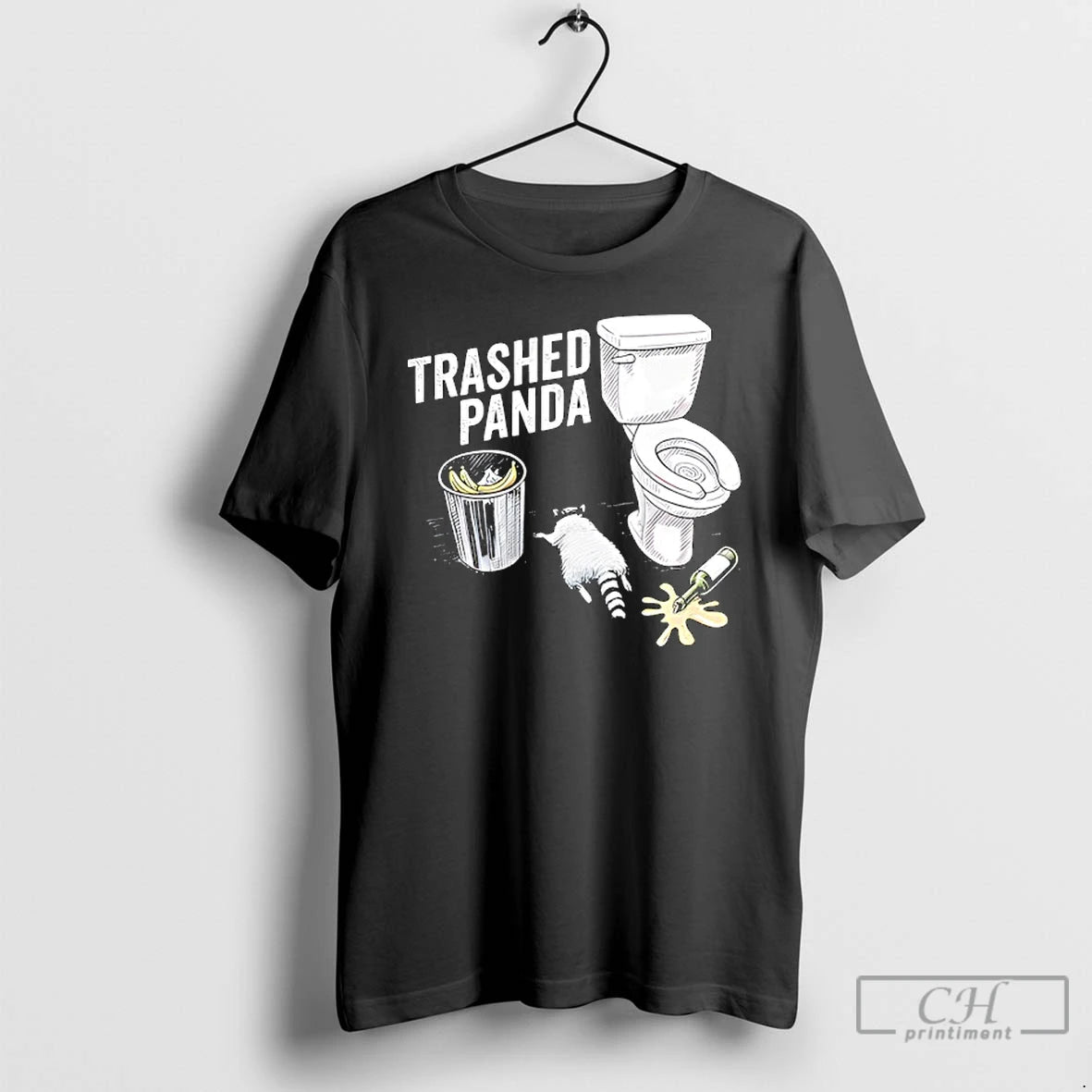 Classic Trashed Panda Funny Drunk Raccoon T-Shirts, Hoodie, Sweatshirt | AU18TeeNovaLab.com