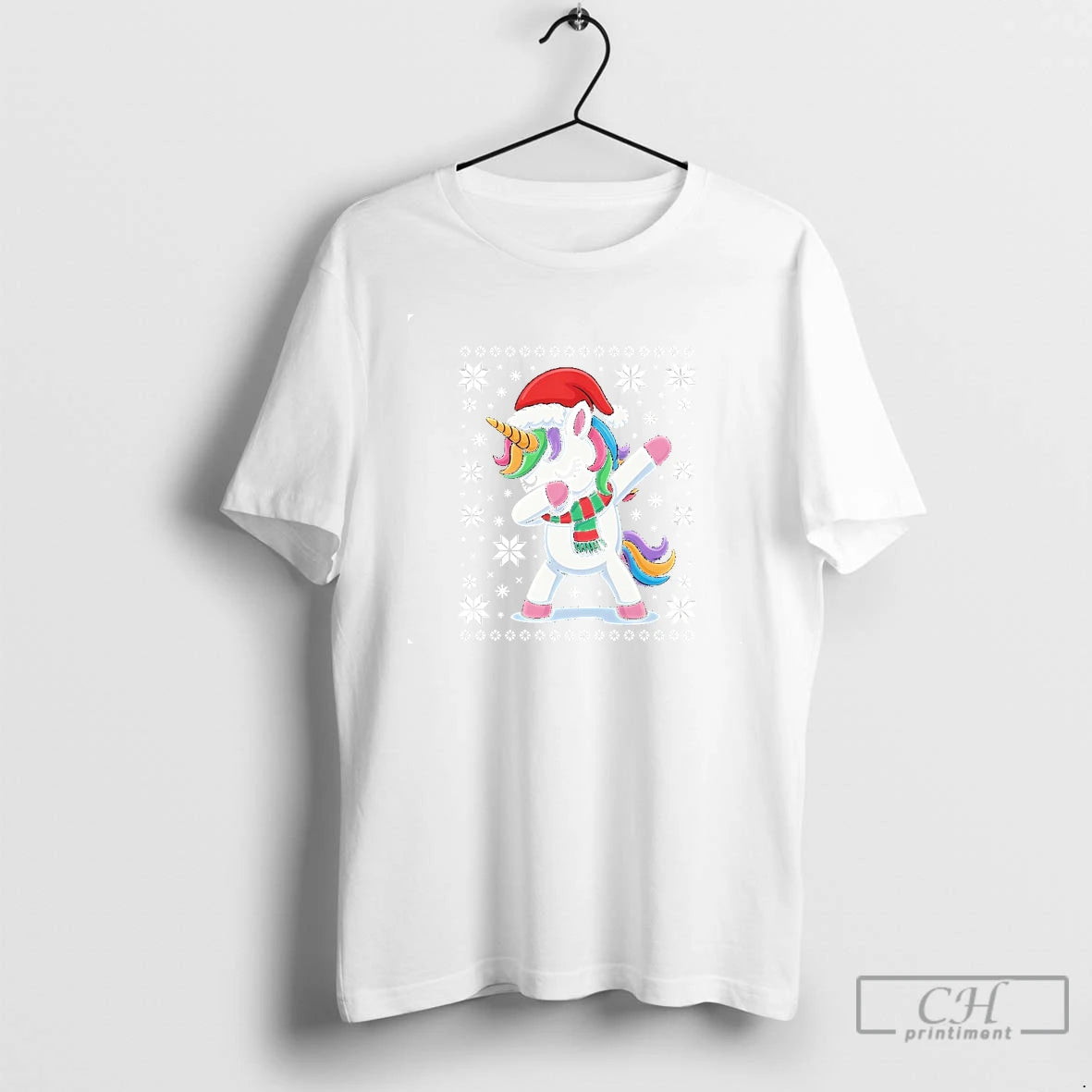 Classic Unicorn Dabbing Christmas T Shirts