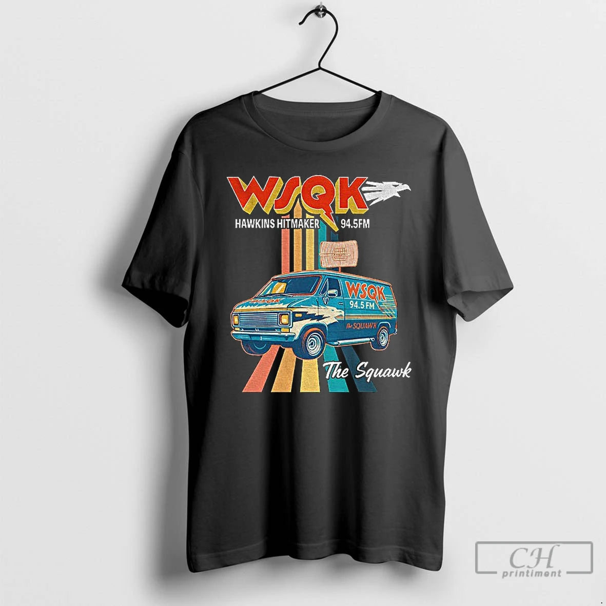 Classic Wsqk Radio 94 5 Fm Hawkins Hitmaker The Squawk T-Shirts, Hoodie, Sweatshirt | AU18TeeNovaLab.com