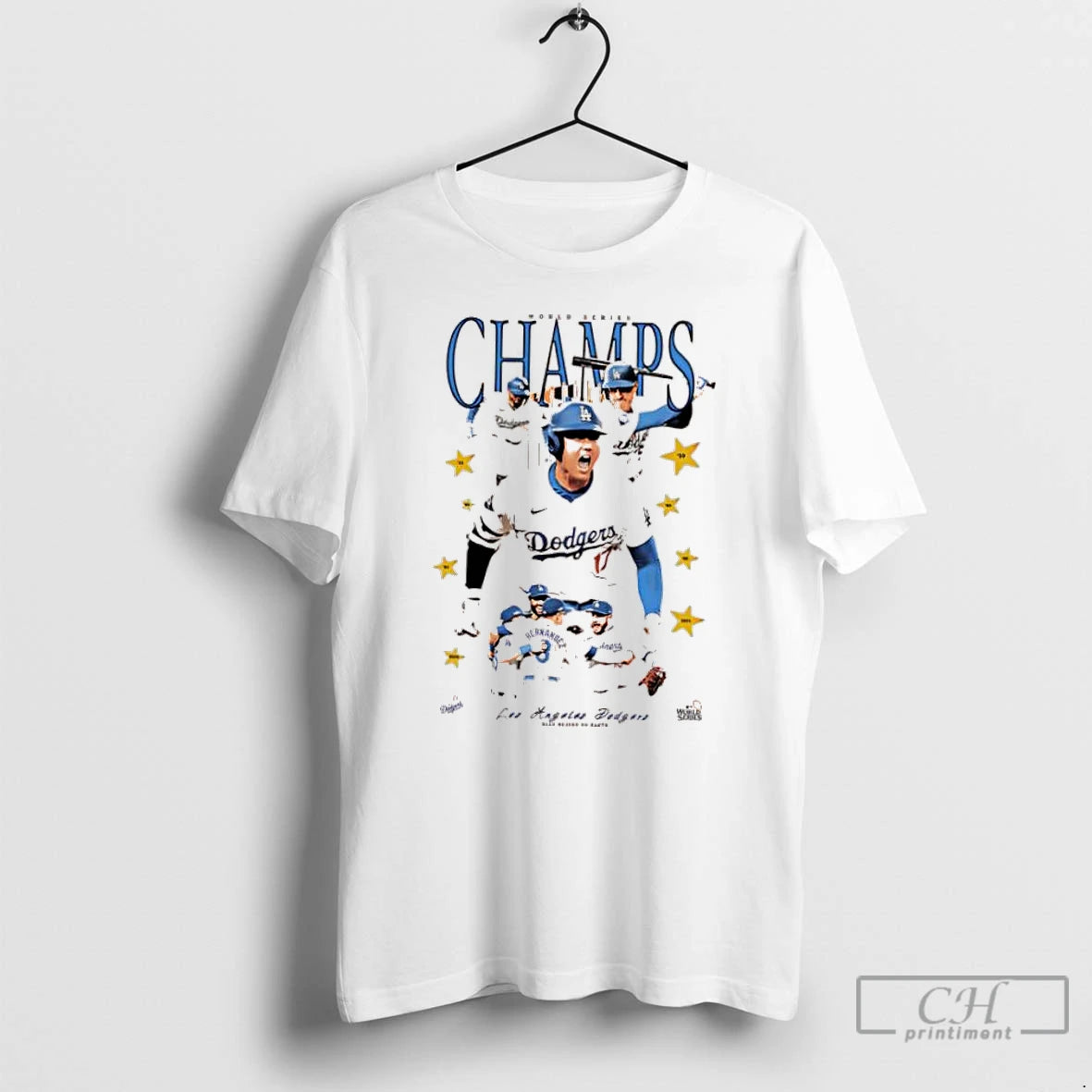 Classic World Series Champions Los Angeles Dodgers Players T Shirts
