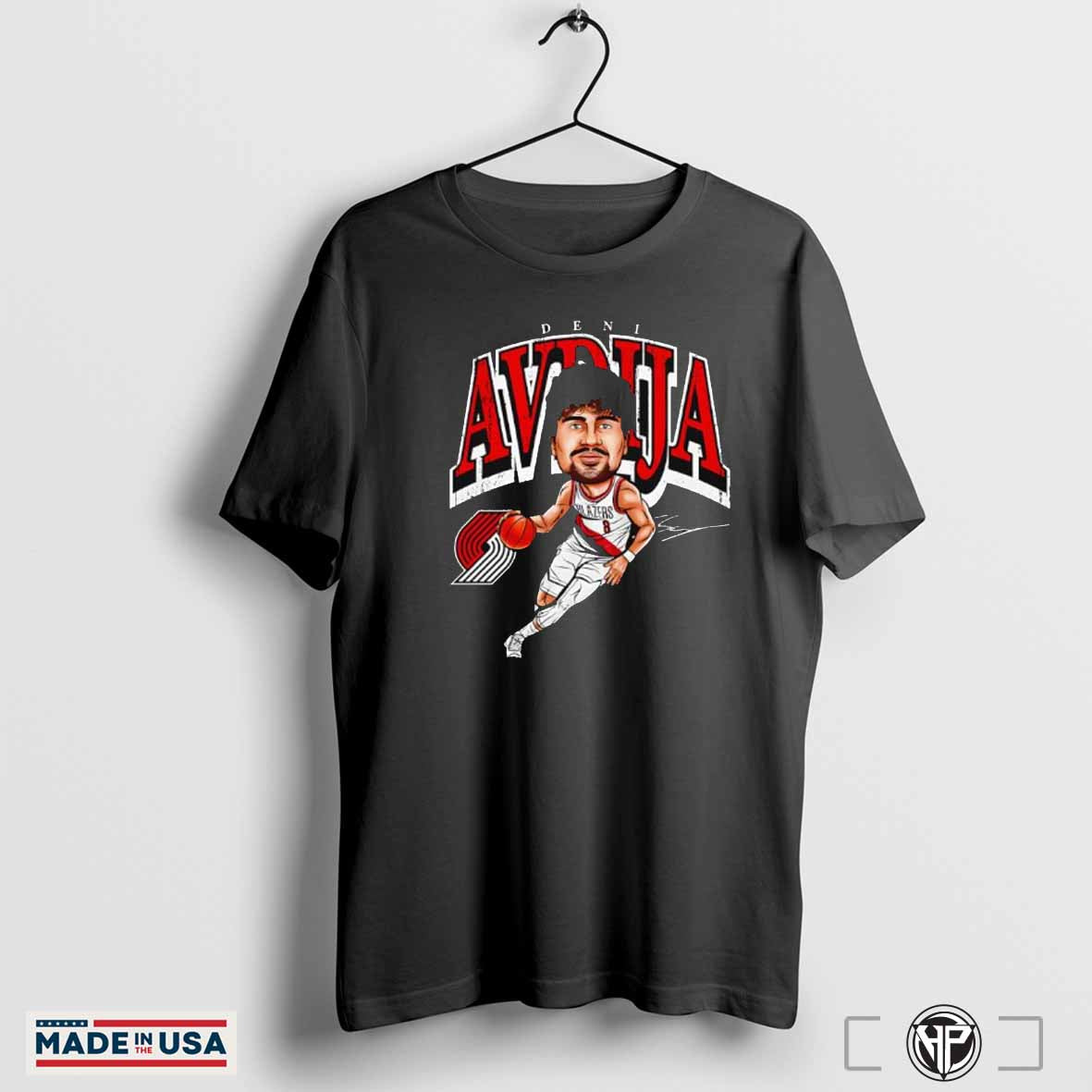 Deni Avdija Portland Trail Blazers Caricature Signature