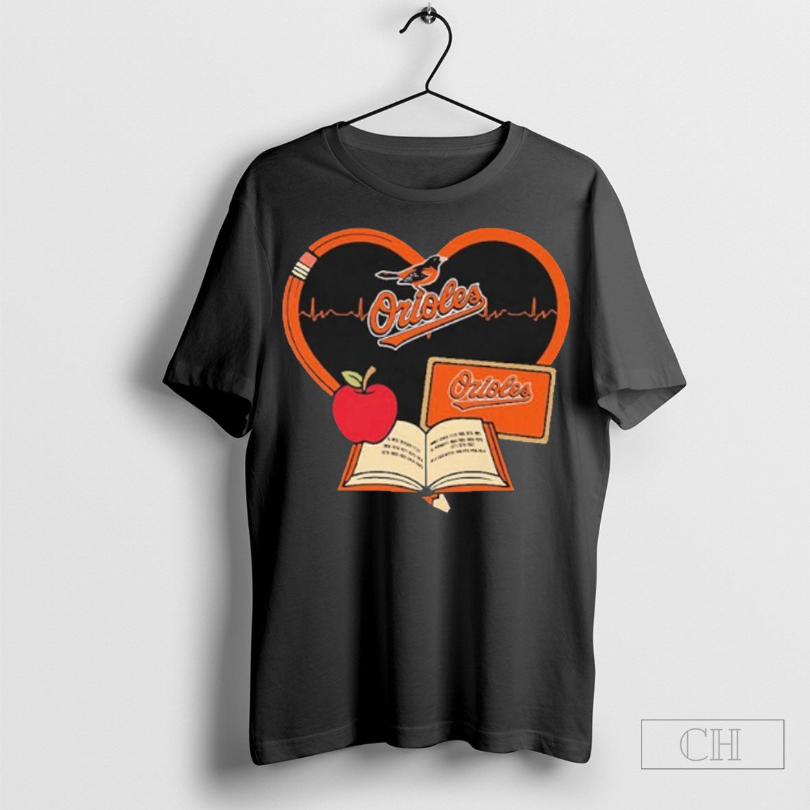 I Love Books Heartbeat X Baltimore Orioles