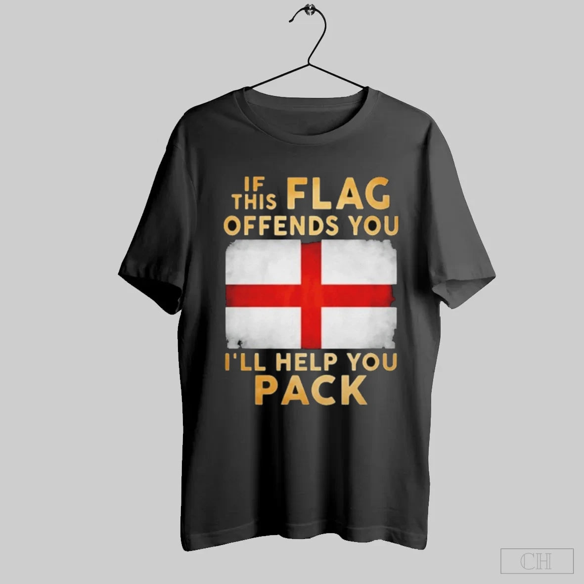 If This Flag Offends You Ill Help You Pack Union Jack Britain Herren