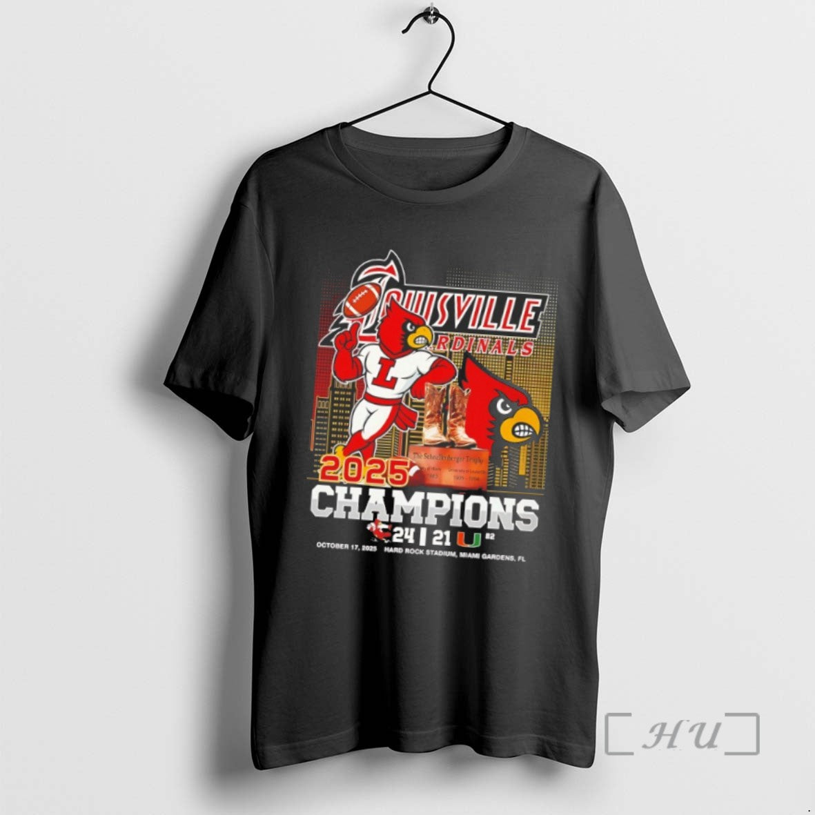 Limited Edition Louisville Cardinals The Schnellenberger Trophy Champions 2025