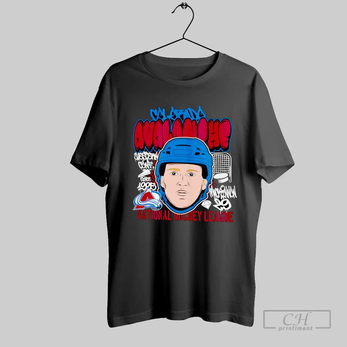 Nathan Mackinnon Colorado Avalanche Caricature