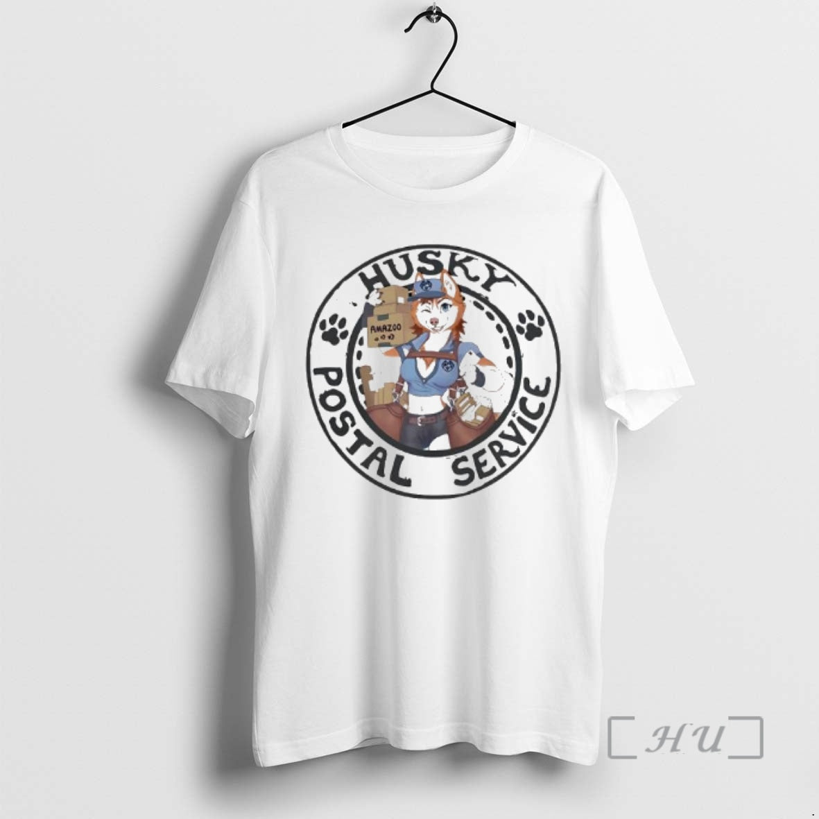 New Husky Postal Service Wolf Character Graphic T-Shirts, Hoodie, Sweatshirt | AU18TeeNovaLab.com