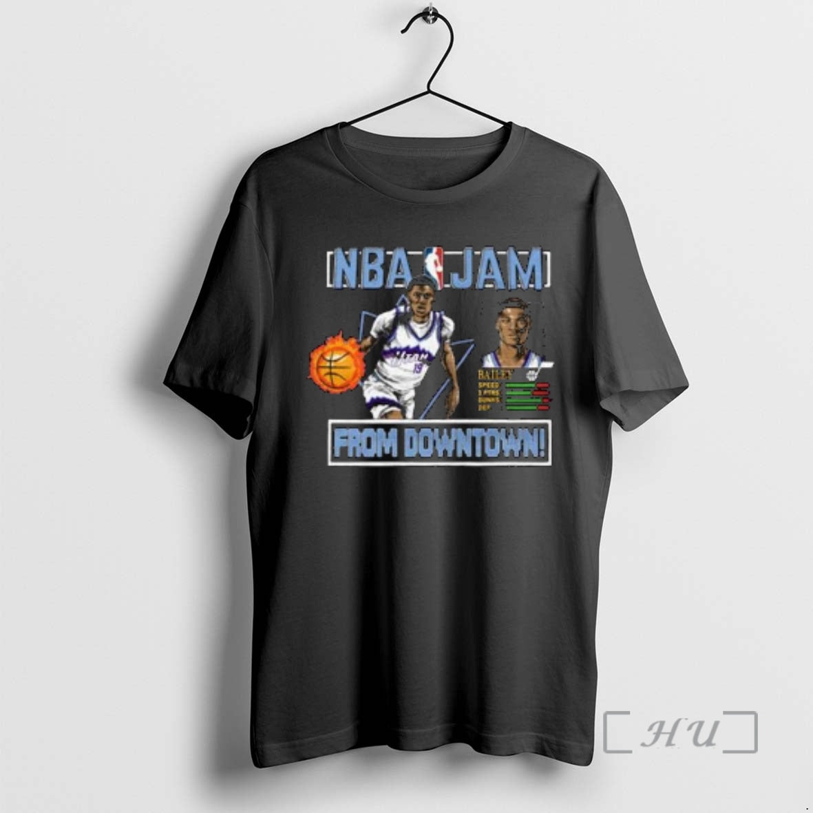 New Jazz Ace Bailey Nba Jam From Downtown Circle Black T-Shirts, Hoodie, Sweatshirt | AU18TeeNovaLab.com