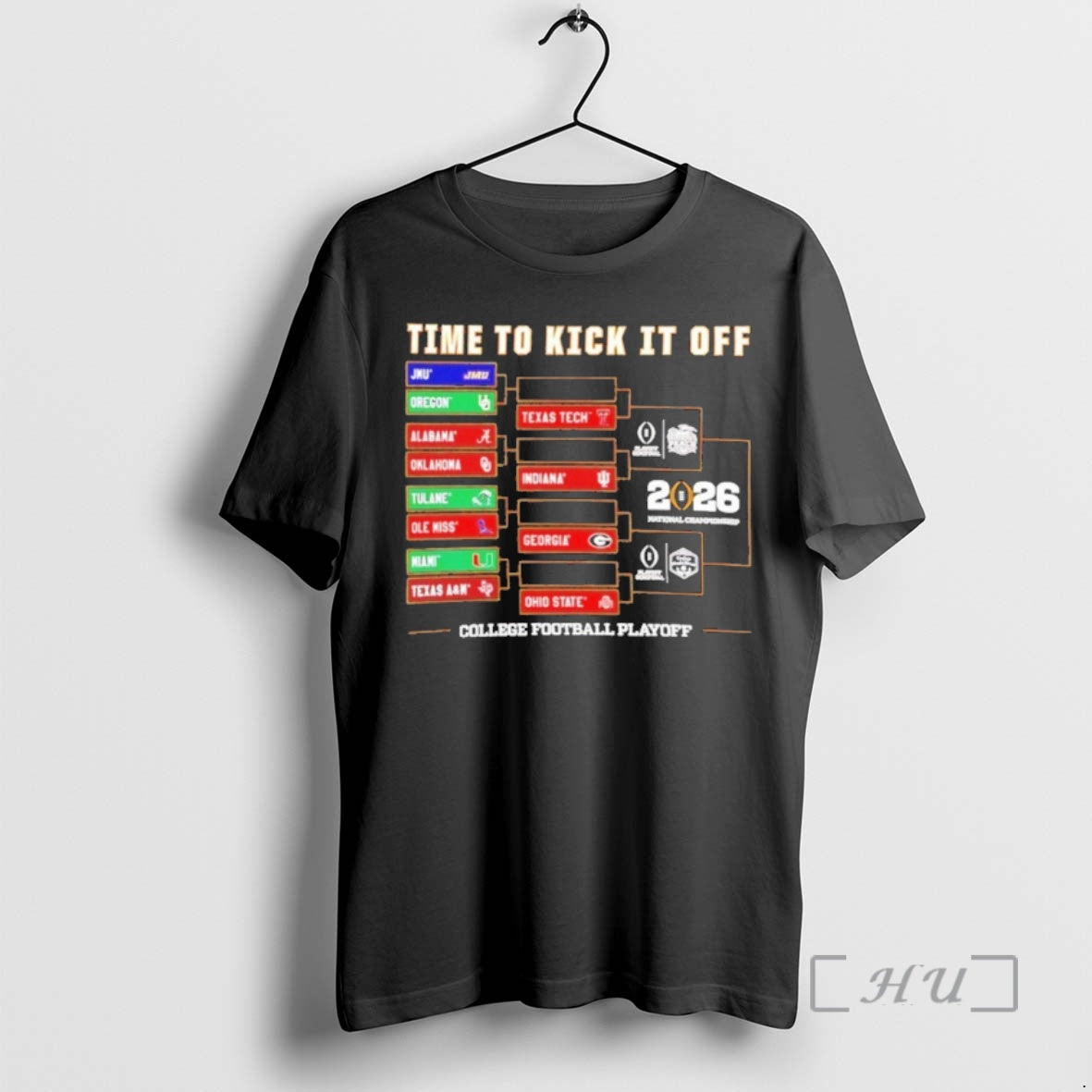 New Time To Kick It Off 2025 26 Cfp Bracket T-Shirts, Hoodie, Sweatshirt | AU18TeeNovaLab.com