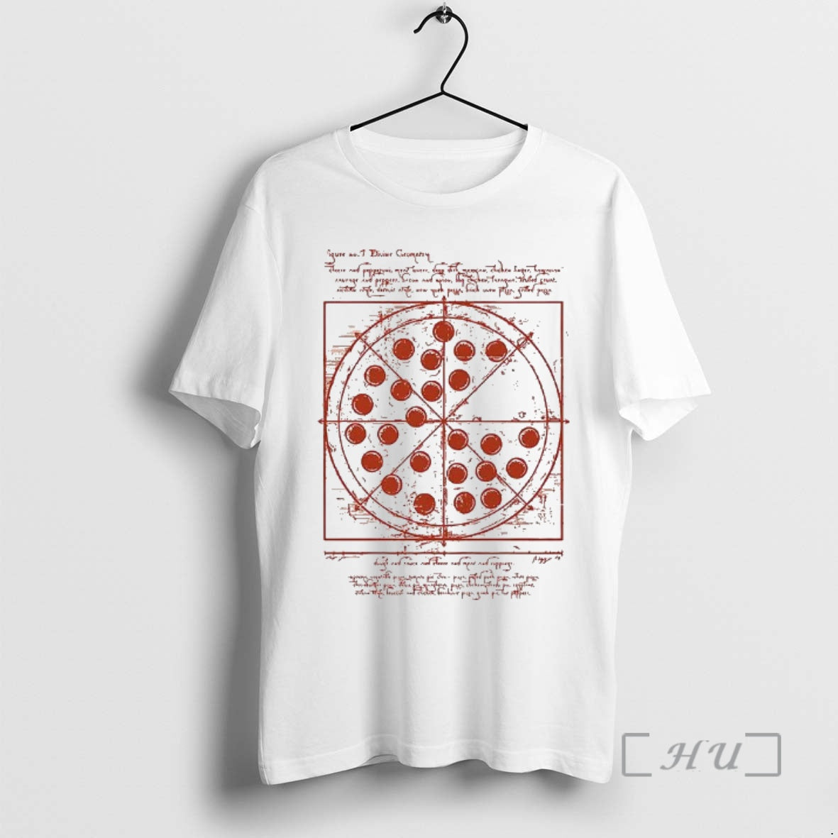 New Vitruvian Pizza Tee Da Vinci Hoodie, Sweatshirt | AU18TeeNovaLab.com