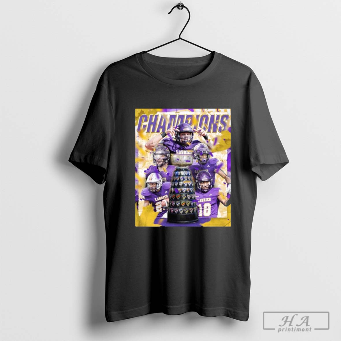 Official 2024 Laurier Golden Hawks Yates Cup Champions Poster