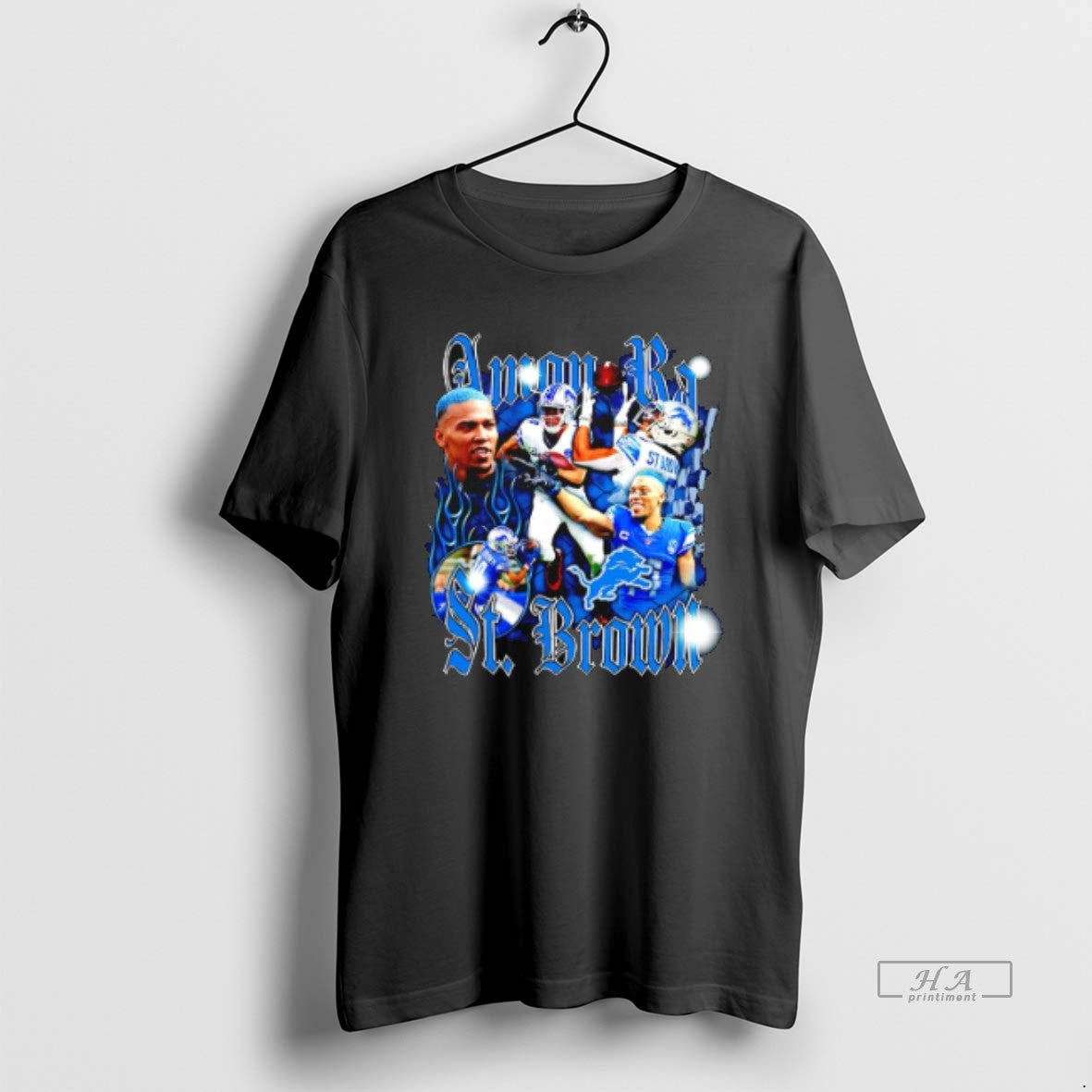 Official Amon Ra St Brown Detroit Lions Notorious Graphic T-Shirts, Hoodie, Sweatshirt | AU18TeeNovaLab.com