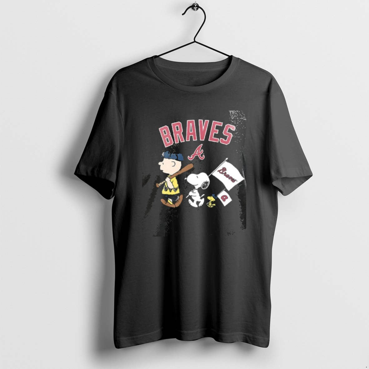 Official Atlanta Braves X Peanuts Flag 2 Sided T-Shirts, Hoodie, Sweatshirt | AU18TeeNovaLab.com